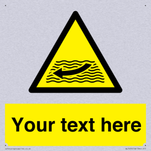 Custom Warning strong river flows